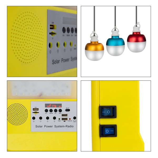 OEM 10000Hrs Indoor Outdoor Activity Solar Lighting And Usb Charging System