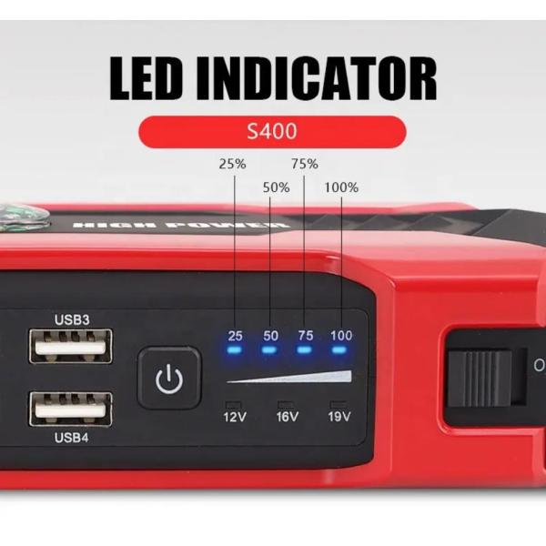 FCC Portable Car Battery Charger 12V Portable Power Supply And Emergency Jump Starter Kit