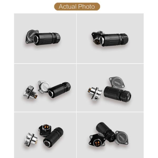 CNLINKO IP68 Waterproof M20 2 Pin Butt Plug High Voltage 2 Pin Electrical Connector