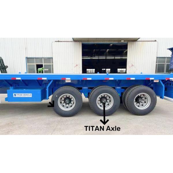 3 Axle Semi Trailer Flat Bed Semi Trailer for Sale (3)