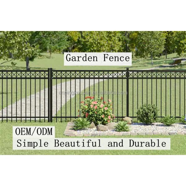 Galvanized Zinc Steel Picket Fence Australian Custom Steel Fence Panel's 6x8 Fence Panels