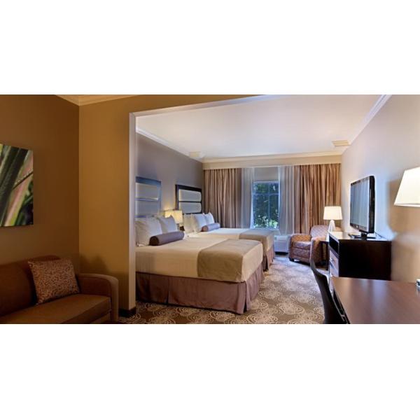 Melamine plywood hotel Guest room furniture liquidators Guest rooms Wall panels with Wood Headboards and Long Desk Table