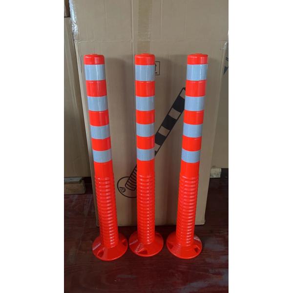 1000mm Flexible PU Warning Post 100cm 40" Inch Spring Delineator Post