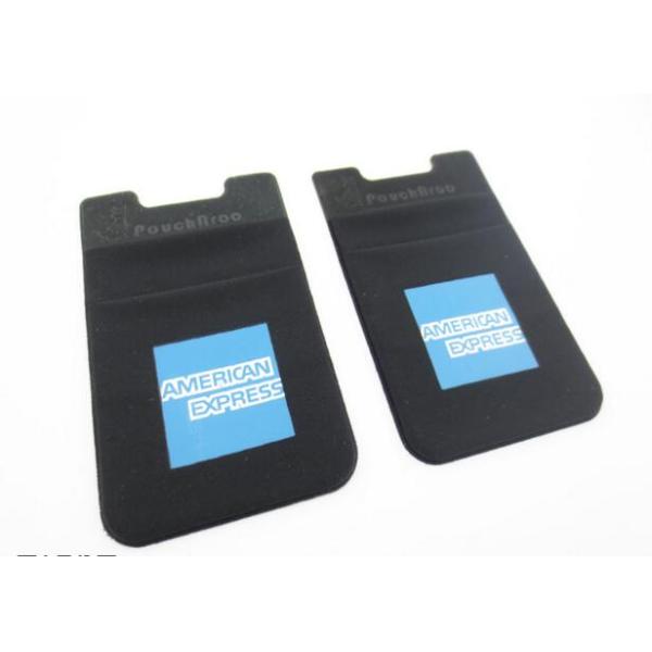 Fashion Black Kangaroo Mobile Phone Pouch Card Holder, Debossed Logo,For American Express