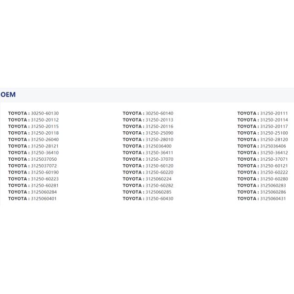 14B 13BT 1H-Z 31250-36410 Toyota Clutch Kits