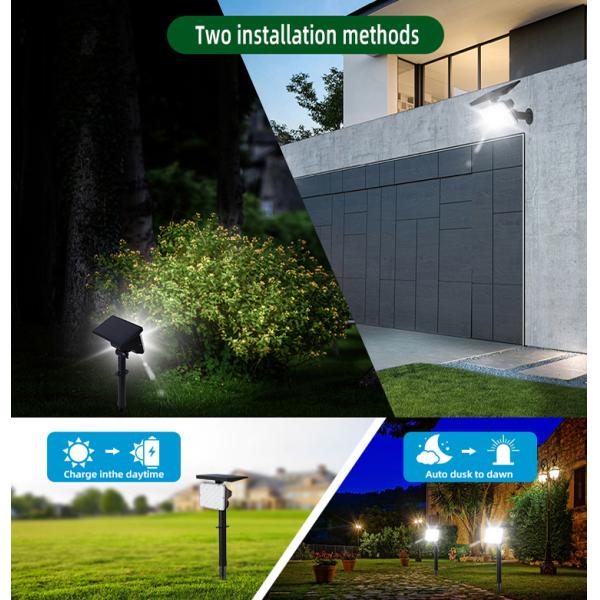 Outdoor 6000K 6500K Waterproof Solar LED Lights For Garden Lawn