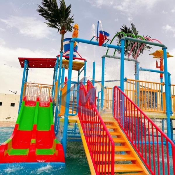 Middle Size Water Park Playground 23*21m Interesting For Adults Kids