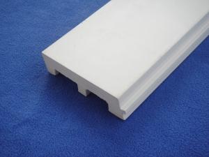 Cheap Decorative White Plastic Skirting Board , Mothproof PVC Baseboards 126mm * 32mm wholesale