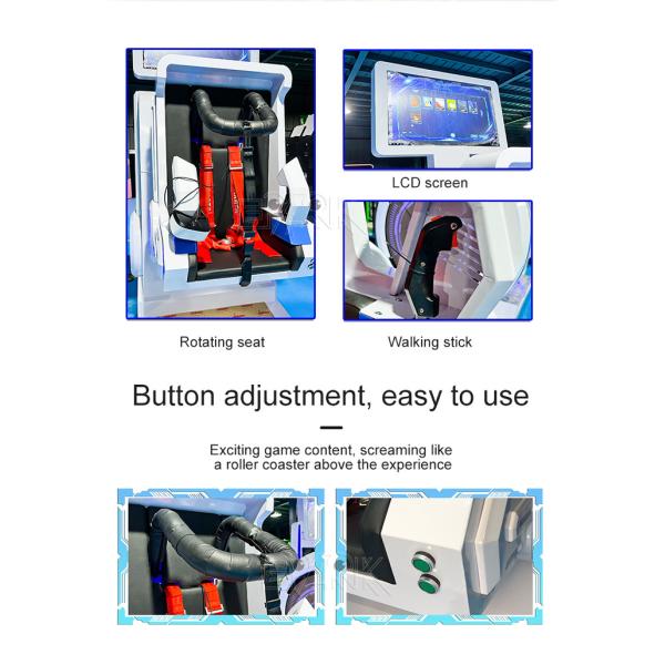 Popular VR 360 Chair 360 Degree Rotation 9D Vr Ride Multiplayer Vr Chair