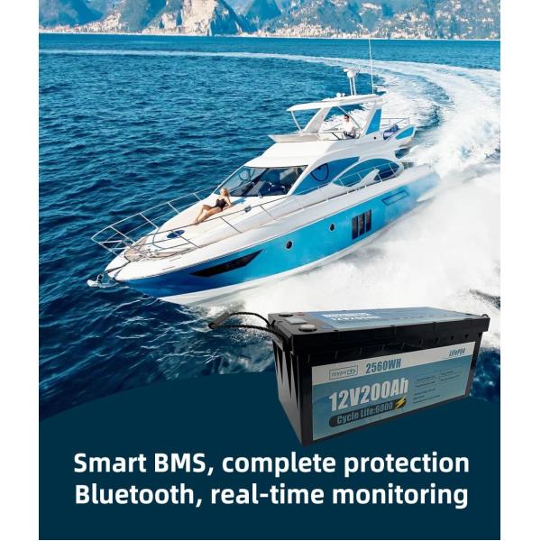 12V Marine Lithium Battery 100Ah 200Ah 300Ah Electric Boat Motor Battery