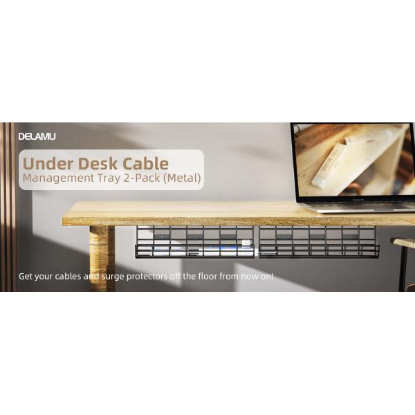 Wire Management Tray for Under Desk Cable Organizer Fabric Type Cable Management Tray
