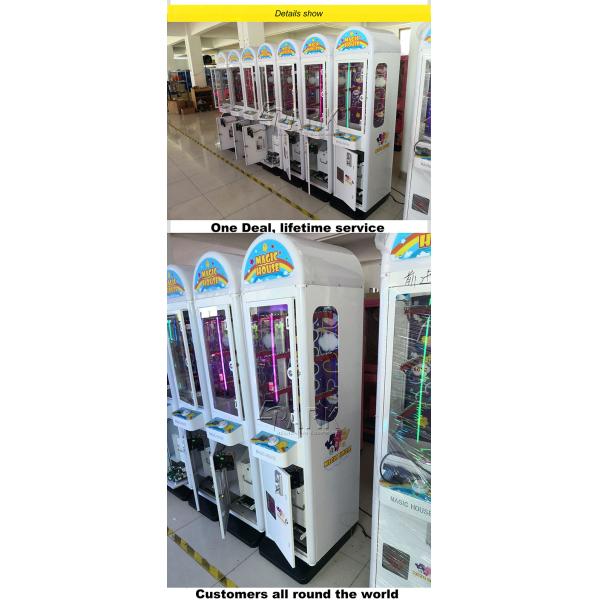 Coin Operated Magic House Gift Machine Skill Crane claw machine game for sale