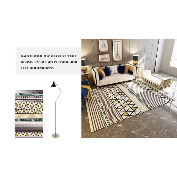 Factory Price Aesthetic 3D Geometric Figure Printed Artistic Living Room Carpet Hotel Area Rugs Customized Size
