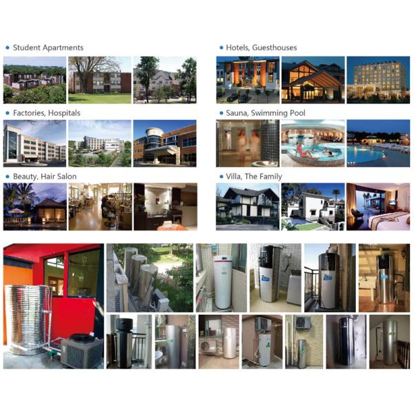 Apartment Wall Mounted Heat Pump Unit High Efficiency Hybrid Air To Water Heater