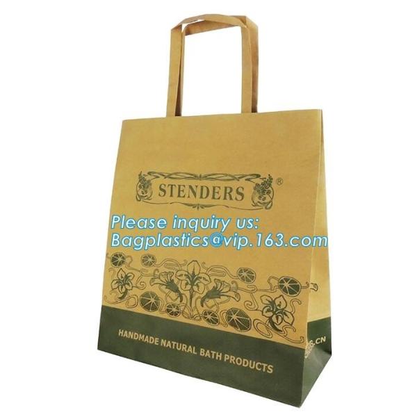 MULTIPURPOSE Holiday Gift Bags Shopping CMYK Eco Retail Packaging 100% Recyclable Kraft Paper Wedding Welcome Bags