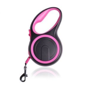 China Pink 10m Retractable Dog Lead Heavy Duty Extendable Dog Leash on sale