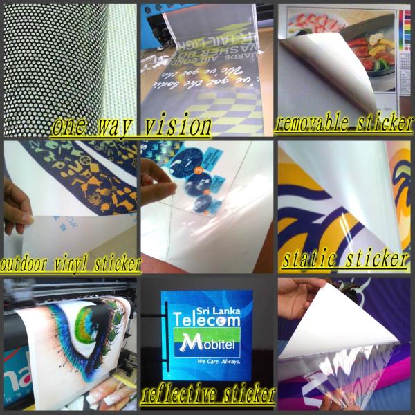 custom white /clear static sticker