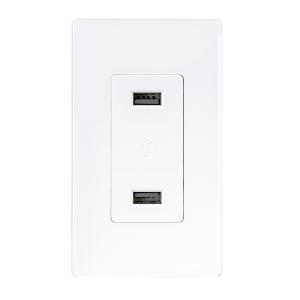 Cheap LD-U001 4.2A Smart High Speed USB Charger Outlet , 2 USB Ports with 2 Wall Plates wholesale