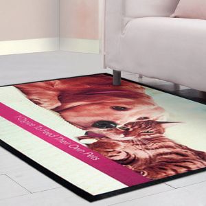 China 1.8MM Promotion Gifts Polyester Custom Logo Mats 400x600MM on sale