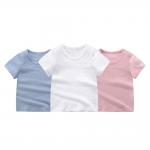 cotton short sleeve Blank T shirts infants short t safty t shirts knit wear soft