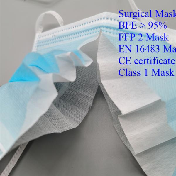 Fliud Resistant Disposable Medical Face Mask , Odour Less Oem Face Mask