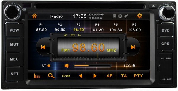 Car gps navigation for Toyota Land Cruiser 2003-2010 with China dealer DVD media player entertainment system OCB-6229