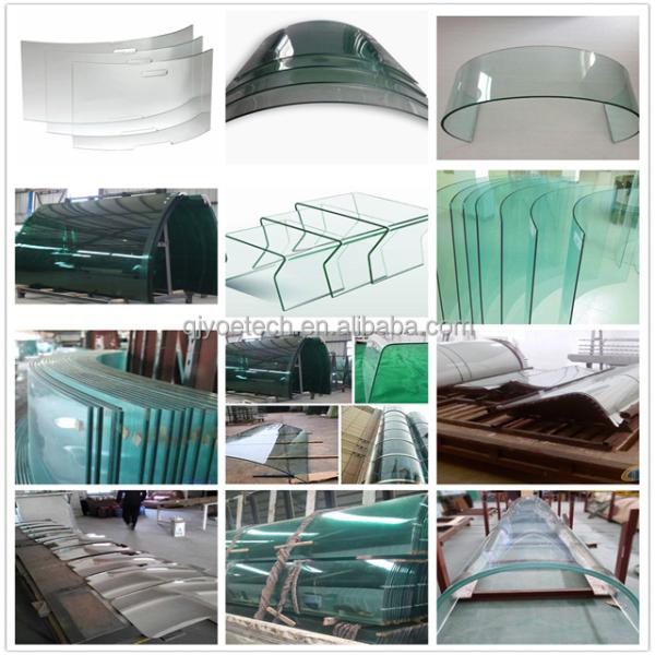 Curtain Walls Clear Tempered Glass Curved Bent Laminating Toughened Low Iron Glass for Office Building