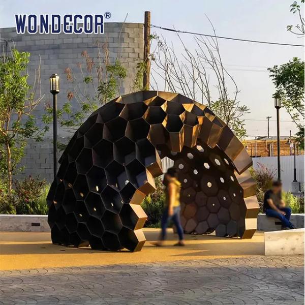 Outdoor Corten Steel Sculpture Customized Corten Steel Garden Art