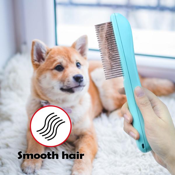 Static Shock Children Proof Pet Flea Comb For Cats Dogs Long Standby Time