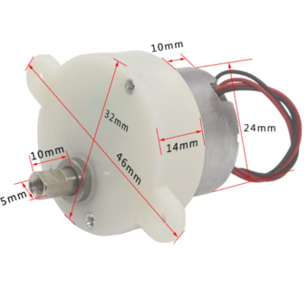JS30 3V 6V 12V Micro DC Reduction Motor Stage Lighting Audio Motor 5rpm Low Noise Size