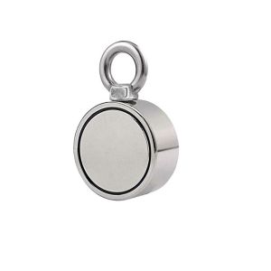 Axial Magnetization Round Neodymium Eyebolt Magnet With One Eyebolt