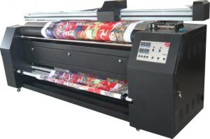 China Roll To Roll Digital Textile Printing / Dye Sublimation Printer For Linen Fabric on sale