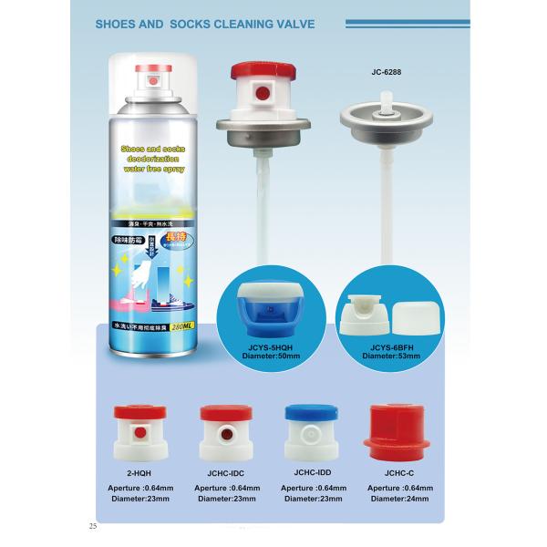 Aerosol Spray Valve for Portable Shoe & Sock Deodorizer - Chemical-Resistant Aerosol Component for Household Footwear Care