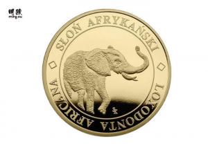 China Elephant Design Rare Custom Challenge Coins Collectors 2D Embossed Logo on sale