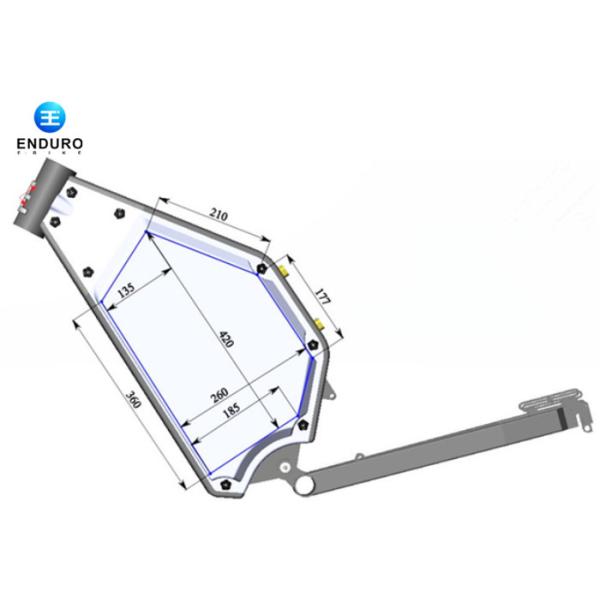 Full Suspension Enduro Bike Frame Steel Material 350w-5000w CCC