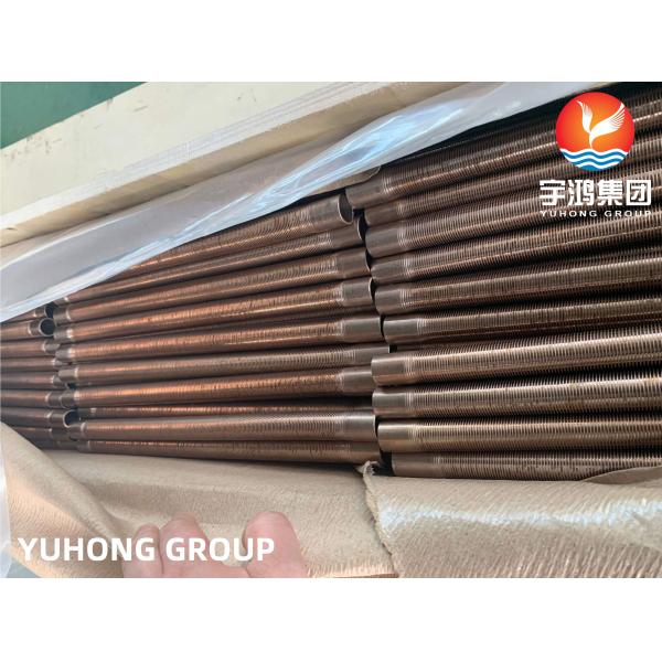 Low Fin Tube ASME SB111 C70600 Copper Nickel Alloy Base Tube
