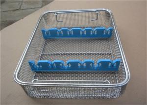 Cheap Decorative Custom Silver Rectangular Wire Mesh Basket For Clean Smooth Medical/stainless steel wire mesh baskets lid wholesale