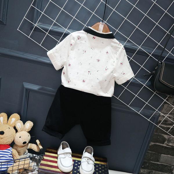Summer Fashion Children's Outfit Sets Printed Clothes Kids Cotton Two-Piece Set
