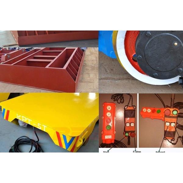 Tugged Cable Powered Electric Transfer Cart 0 - 20m / Min Running Speed 50T Load