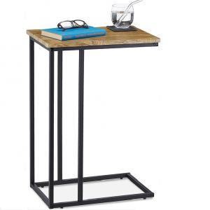 Cheap C Shaped Side End Table with Stable Metal Frame, Sofa Couch Table for Coffee Snack Laptop wholesale