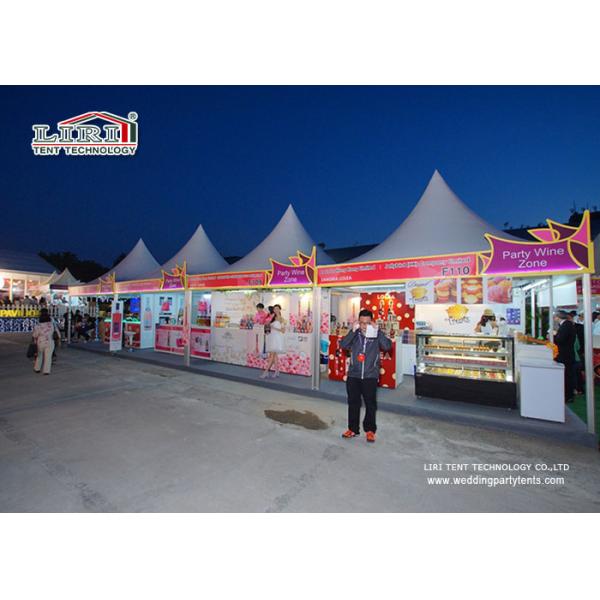 Transparent Event Pagoda Gazebo Tent , Aluminum Frame Removable Equipment Marquee