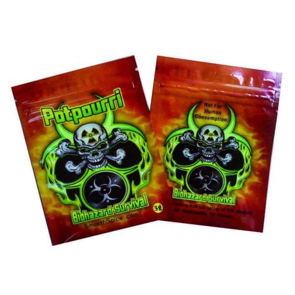 aluminum foil bags for 4g herbal incense , spice smoke blend bag