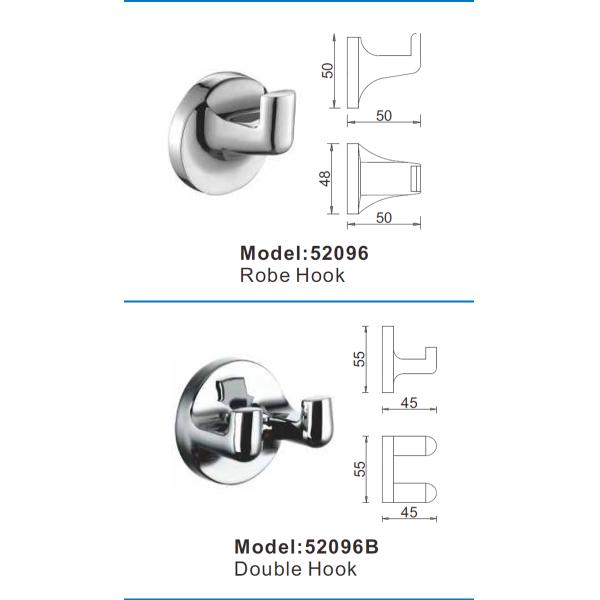 Modern Sanitary Ware Set Zinc Alloy Chrome Bathroom Accessory