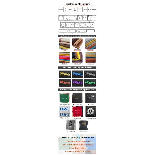 Spacious Space Faux Leather Luxury Organizer Handy Travel Jewelry Case with Clasps Fasten