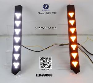 China Chana Uni-V 2022 LED DRL day time running lights car fog light aftermarket led fog light replacement on sale