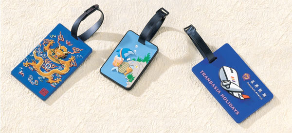 Airplane luggage tag silicone portable suitcase bag tag travel tag