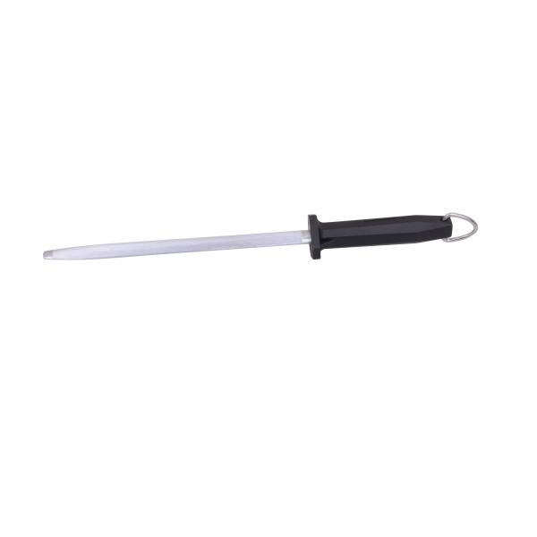 Eco - Friendly Butcher Diamond Steel Sharpening Rod With Carbon Steel Material