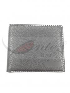 China Black Two Fold PU Leather Wallet For Men Durable Big Capacity 11.5*9.5 Cm on sale