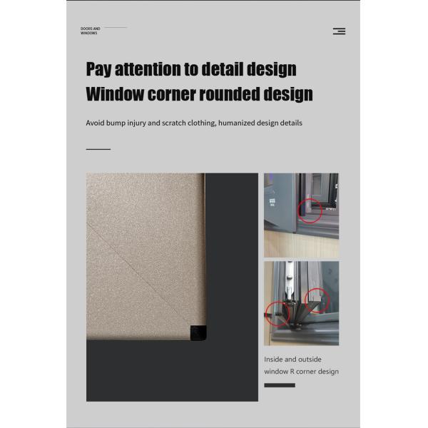 Smart Windows with Aluminum Alloy Frame and Heat Insulation Coefficient K value ≤2.0