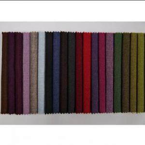 China 100 Polyester Flax Seater Fabric Sofa Textile Printed Imitation Holland on sale